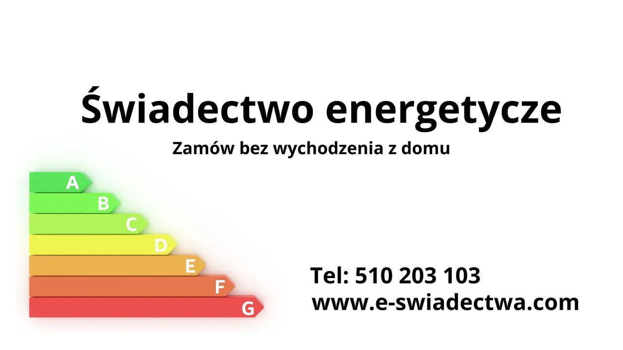 Świadectwo energetyczne co to jest? Zamów online! Skala od A do G. Tel: 510 203 103, www.e-swiadectwa.com.