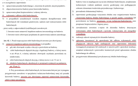 Przykładowe wpisy do dziennika budowy: obowiązki inwestora i kierownika budowy, nadzór, odbiór robót.