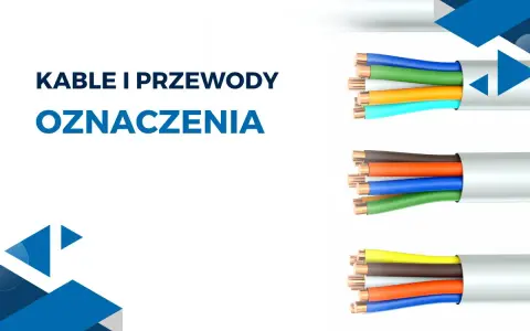 Kolorowe oznaczenia przewodów elektrycznych w kablach.