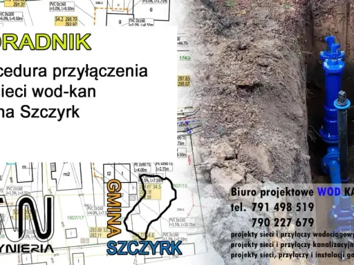 Biuro projektowe WOD KAN GAZ, które robi projekt przyłącza wody, oferuje kompleksowe usługi.