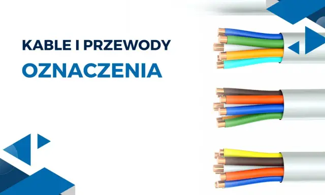 Kolorowe oznaczenia przewodów elektrycznych w kablach.