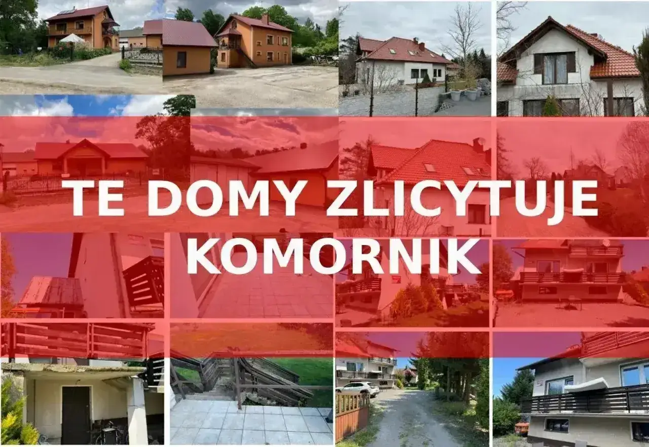Kolaż zdjęć różnych domów z napisem 