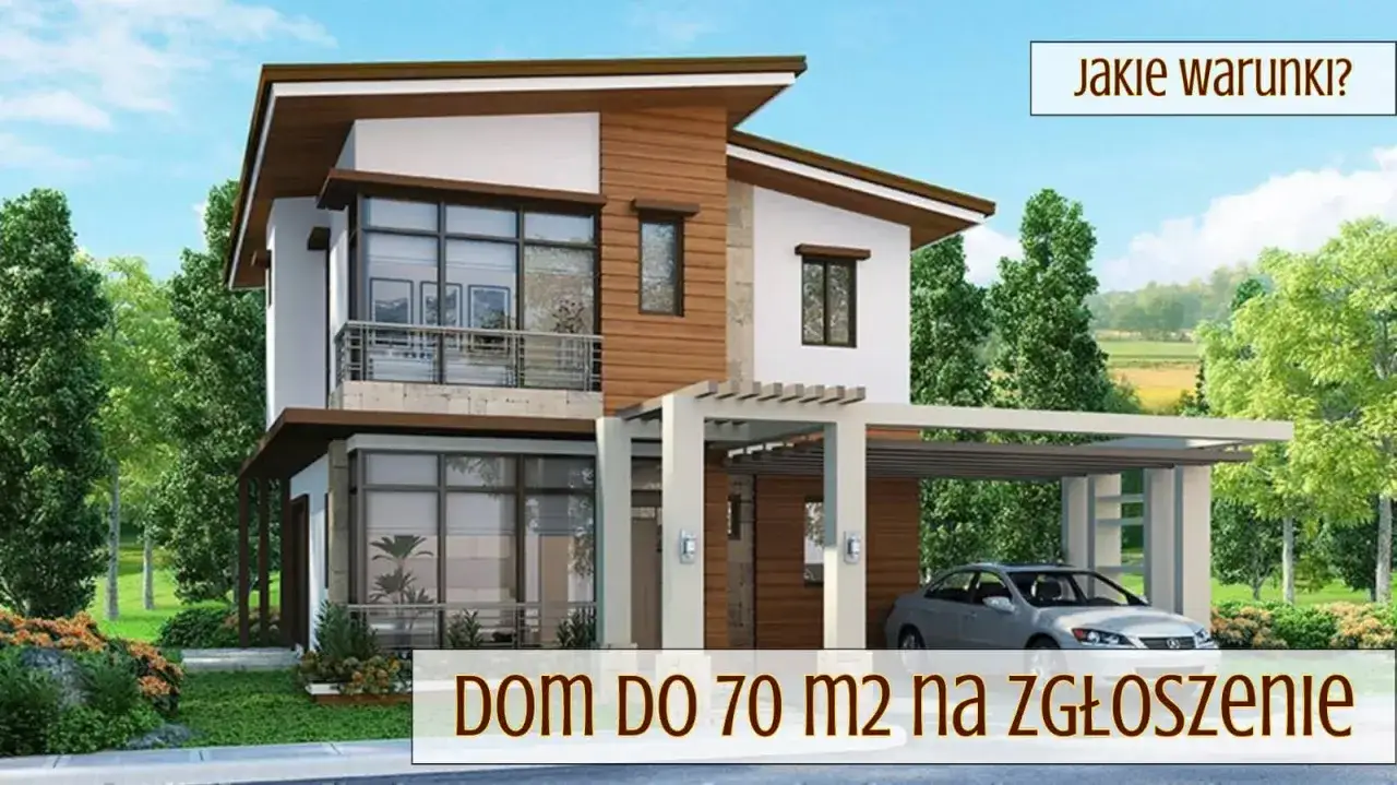 Nowoczesny dom do 70 m2 na zgłoszenie, z garażem i pięknym ogrodem. Sprawdź, jakie warunki!